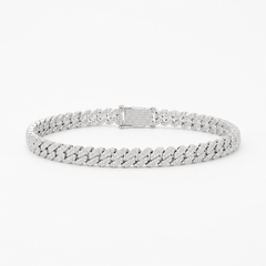 Moissanite Bracelet – Ice Cuban 6mm