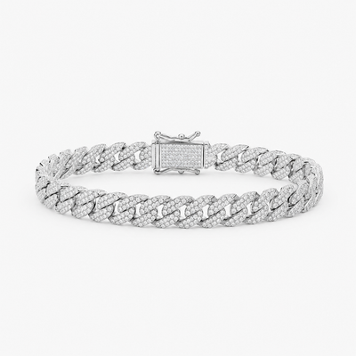 Moissanite Bracelet – Diamond Cuban 7mm