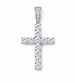 Moissanite Pendant – Tennis Cross