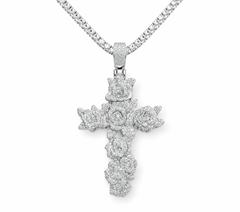 Moissanite Pendant – Iced Cross