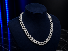 Moissanite Chain – Ice Cuban 15mm