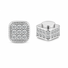 Moissanite Earrings – Ice Cube Studs