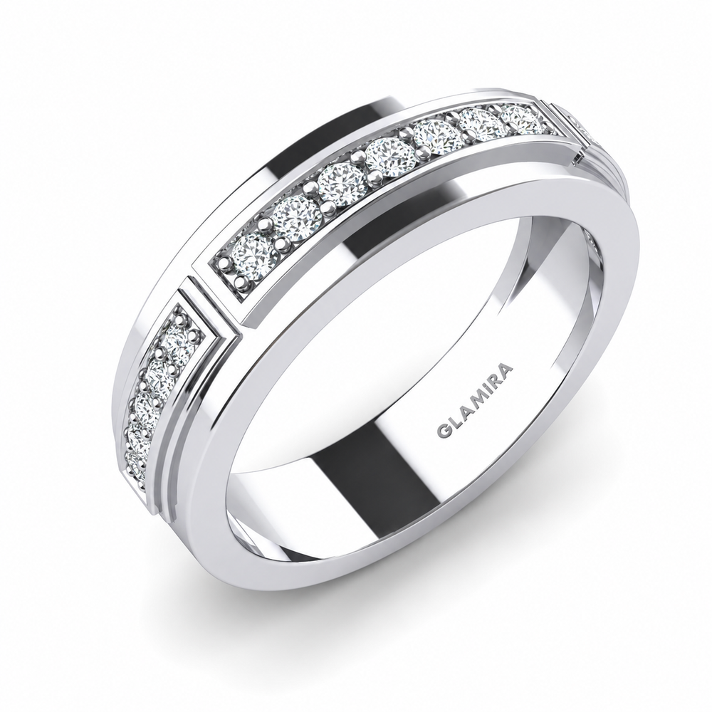Moissanite Ring – Diamond Band