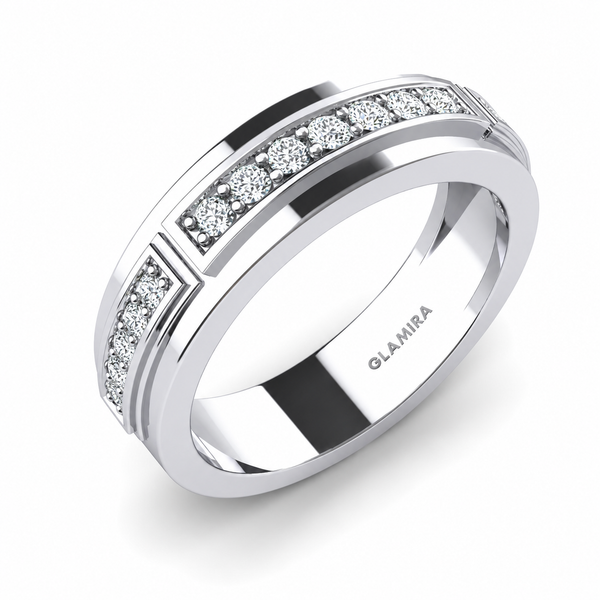 Moissanite Ring – Diamond Band