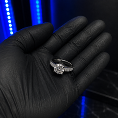 Moissanite Ring – Royal Pave