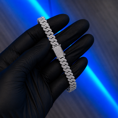 Moissanite Bracelet – Ice Cuban 6mm
