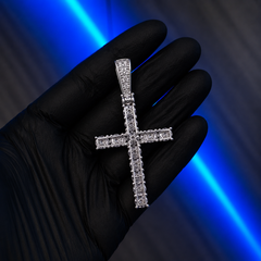 Moissanite Pendant – Tennis Cross