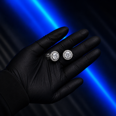 Moissanite Earrings – Halo Studs